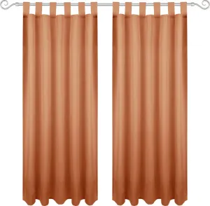 Штора на петлях 140х245 см (ширина х длина) светло-коричневого цвета, непрозрачная, петлевая штора во многих вариациях. Bestgoodies