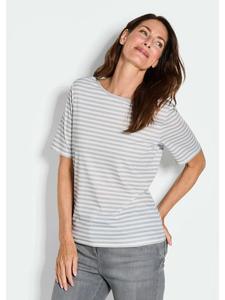 Футболка GOLDNER, цвет grau/weiß/geringelt
