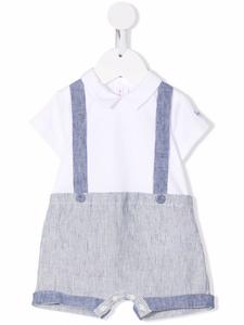 Il Gufo короткий комбинезон в полоску, белый