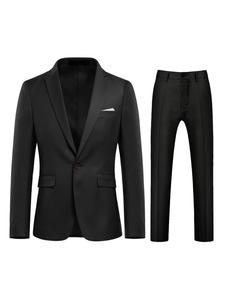 Youthup Костюм Slim fit в черном цвете