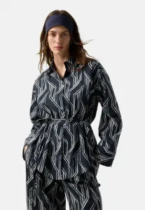 Блузка рут на пуговицах Bogner, Navy-Blau Off-White