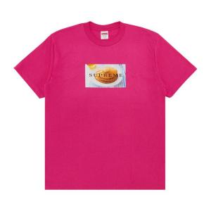 Футболка Supreme Pancakes Tee, Fuchsia