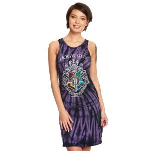 Гарри Поттер - Мини-платье из батика с гербом Хогвартса