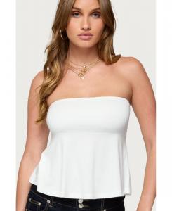 Женский топ-бэбидолл без бретелей Beaux Edikted, White