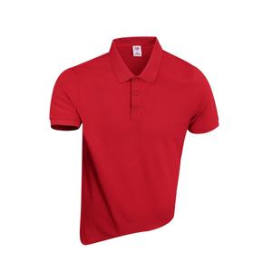 Футболка-поло Unisex с воротником-поло, умеренно прямого кроя X1617, red