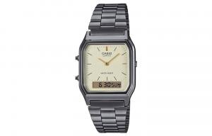 CASIO Часы Unisex Standard Series 27mm Yellow Watch AQ-230EGG-9AEF, Beige Watch Dial