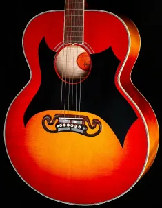 Gibson Johnny Cash SJ-200 Винтажный вишневый солнечный взрыв (089)