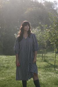 Платье Kaffe Curve ELINA, Black Grey Check/Black