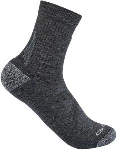 Carhartt Women's SS9750W Женские короткие носки-следки Heavyweight из смесовой шерсти мериноса, Carbon Heather