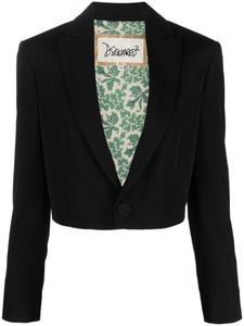 Однобортный укороченный пиджак Dsquared2, черный