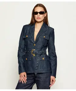 Джинсовый блейзер Slim fit Michael Kors, синий