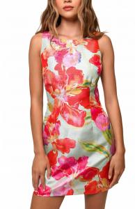 Платье Ren в пастельных орхидеях цвета мятной акварели Hutch