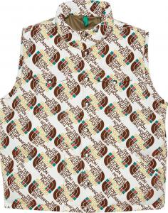 Жилет The North Face x Gucci Down Vest 'Ivory/Brown', коричневый
