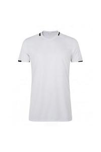 Футболка Classico с контрастным коротким рукавом SOL'S, белый