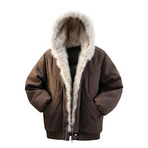 Пуховик Unisex Thickened ZIAREL, coffee