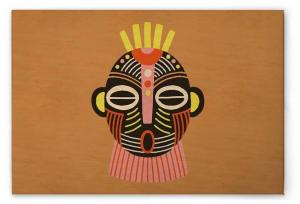 Картина на холсте A.S. Création Overseas 4 цвет orangegelbschwarzrosa