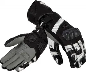 Мотоциклетные перчатки REBELHORN Fighter для мужчин | Кожа кенгуру и козы | Защита костяшек пальцев и самих пальцев | Вставки из суперткани | Внешние швы | Поддержка сенсорного экрана, black/white