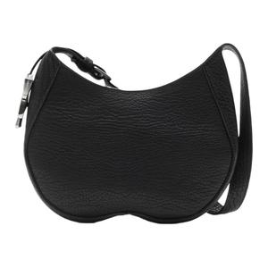 Сумка через плечо из зернистой телячьей кожи женская черная Burberry