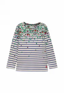 Рубашка с длинными рукавами прямого кроя в портовом стиле Joules, Blue Strawberry