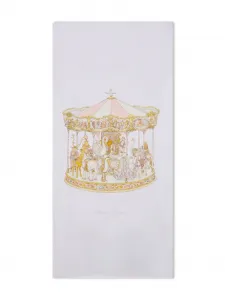 Простынь из органического хлопка с принтом Atelier Choux, белый