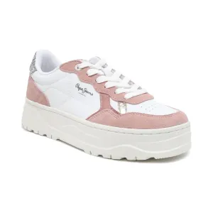 Кожаные кроссовки kore multi w Pepe Jeans London, розовый