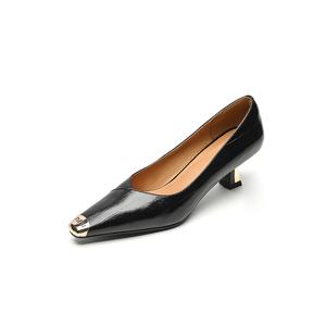 Повседневные туфли на каблуке 5,5 см Echo&yolo, черные