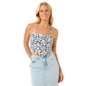 Топ без рукавов Rip Curl Las Dalias Scarf Bandeau, синий