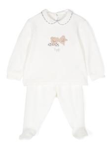 Il Gufo пижама с мотивом плюшевого мишки, белый