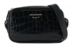 EMPORIO ARMANI Сумка для фотоаппарата из полиэстера, кроссбоди, через плечо, женская, черная