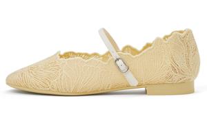 Маленькие туфли Ck Flat Mary Jane 1.5 см женские CHARLES&KEITH, желтый