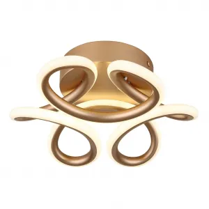 Потолочный светильник LED MELISAND с LED-модулем / диаметр: 260 мм / CCT 2700/4000/6000K Globo Lighting, Champagnerfarben matt