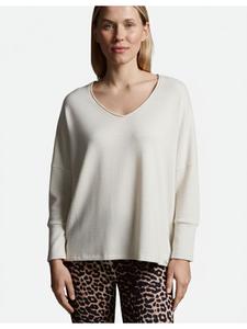 Рубашка с длинными рукавами из меланжевой ткани цвета кремовый Cotton Candy