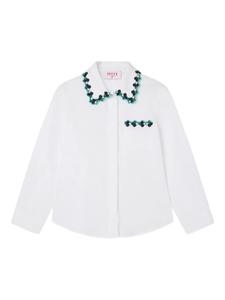 Рубашка с декорированным воротником PUCCI Junior, белый