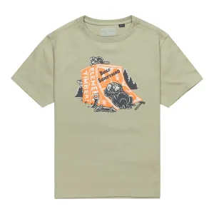 Детская футболка Timber Breaktime Element, зеленый