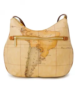 Сумка через плечо с изображением карты мира Alviero Martini 1A Classe, бежевый