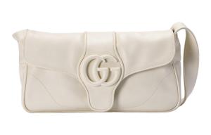 Сумка через плечо Aphrodite из кожи белого цвета GUCCI