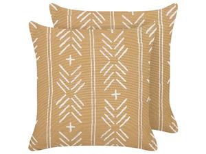Подушка Beliani 2 шт BANYAN, 45x45x45 см цвет beige/weiß