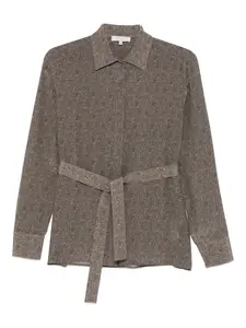 Топ с поясом Antonelli, коричневый