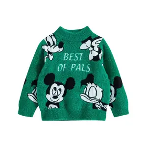 Детские свитера для дошкольников Disney, зеленый