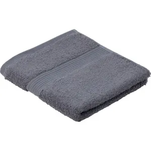 Набор полотенец Нью-Йорк, современные однотонные цвета, с фактурной каймой, 100% хлопок Gözze, антрацит