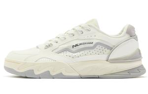 Чуань Юнь Нескользящие Легкие Низкие Кроссовки для Скейтбординга Мужские Бежево-Серые QIAODAN, Тумано-Серый