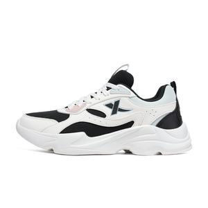 Кроссовки XTEP Lifestyle Shoes Women's Low-top Sail White/Black/Snow Mist Green, белый/зеленый