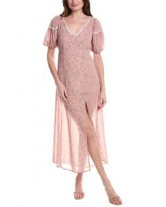 Мид платье MARION с кружевной отделкой, розовый