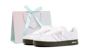 Adidas Neo VL Court 2.0 Summer Night Dreamy, аппликация с вышивкой кошачьей лапки низкие скейтбордские кроссовки unisex розовый серебряный