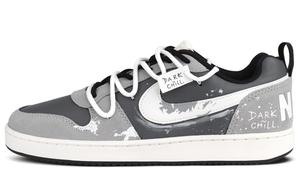 Nike Кроссовки для скейтбординга Court Borough Abrasion Resistant Low top мужские Black Gray