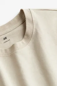 Футболка свободного кроя H&M, бежевый