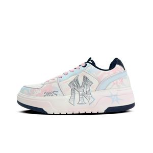 MLB Толстые стельки устойчивые к истиранию увеличивающие рост низкие кроссовки для скейтбординга унисекс pink white