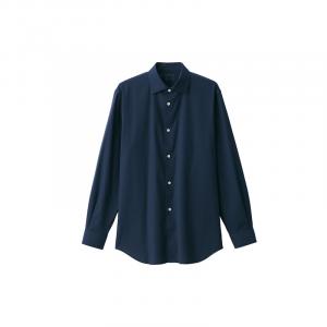 Рубашка мужская Muji с широким воротником и длинными рукавами, белый