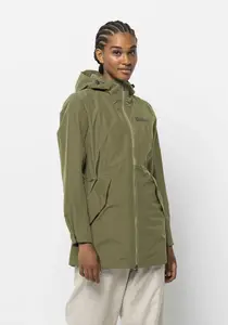 Куртка Jack Wolfskin "DAKAR PARKA W", с капюшоном, цвет Bay-Leaf