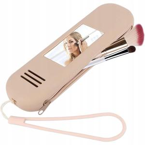 Дорожный футляр Jognee для кистей для макияжа, силикон, бежевый OptiMerket